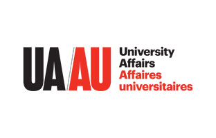 University Affairs' logo in black and red.